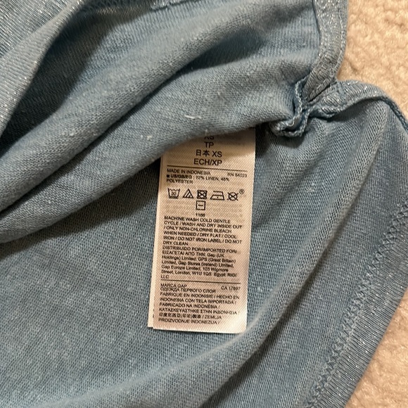 Metallic Gap linen tee - Picture 4 of 4